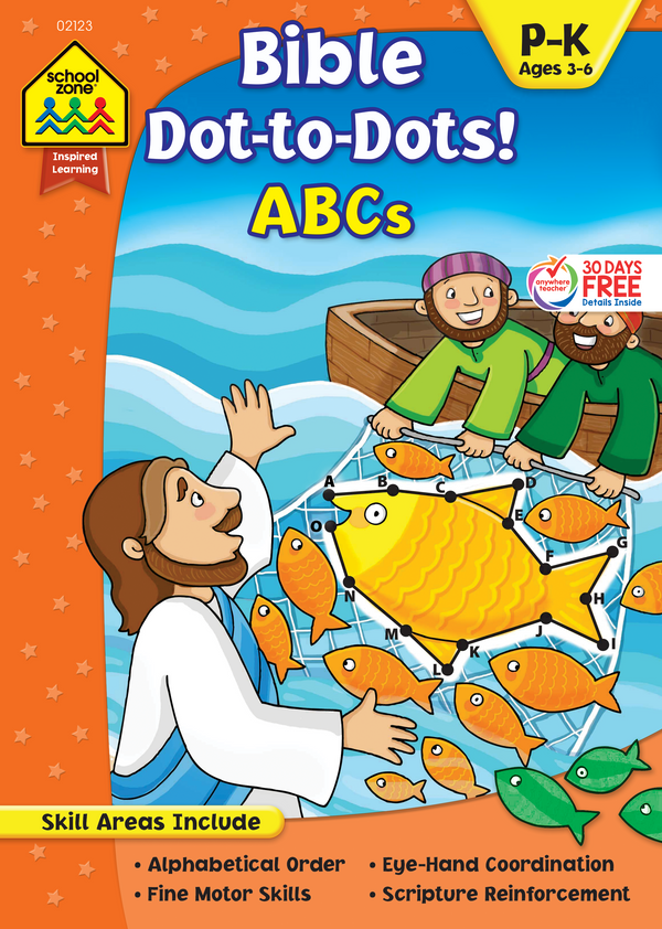 Bible Dot-to-Dots! ABCs helps preschoolers and kindergartners learn the alphabet.