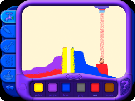 Creative, colorful activities in Colors, Shapes & More Flash Action Software (Windows Download) keep little ones engaged.