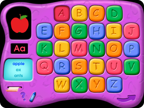 Kids begin connecting letters, sounds, and words with Alphabet & Numbers 1-100 Flash Action Software (Windows Download).