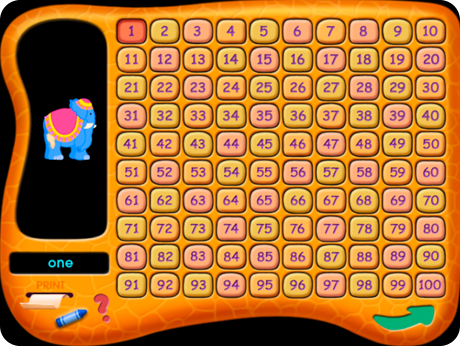 Alphabet & Numbers 1-100 Flash Action Software (Windows Download) uses a variety of strategies.