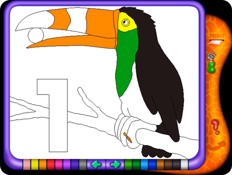 Colorful characters and activities make Alphabet & Numbers 1-100 Flash Action Software (Windows Download) so much fun!