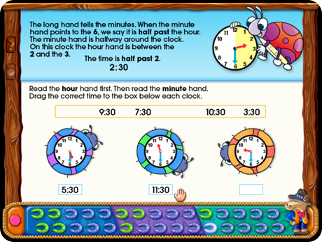 Help your child master essential skills with Time, Money & Fractions 1-2 On-Track Software (Windows Download).