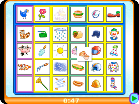 A colorful variety of activities Vocabulary Puzzles 1 On-Track Software (Windows Download) make learning fun.