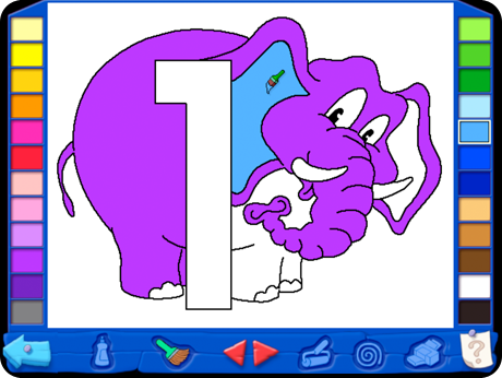 Bold, colorful illustrations in Preschool Pencil-Pal Software (Windows Download) will keep little ones focused.
