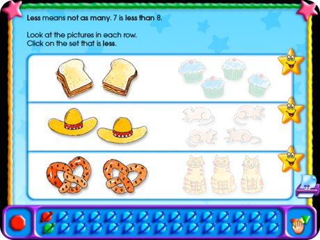 Reading Readiness K-1 On-Track Software (Windows Download) includes a variety of learning activities.