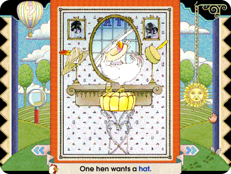 Nine Men Chase a Hen is another story included in Beginning Reading K-1 On-Track Software (Windows Download).