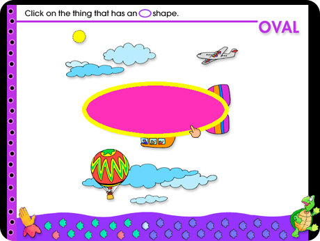 Shapes On-Track Software (Windows Download) is a colorful way to learn shapes and patterns!