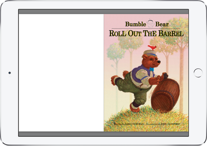 Roll Out the Barrel (iOS eBook) is a delightful storybook about one bear's misadventures.