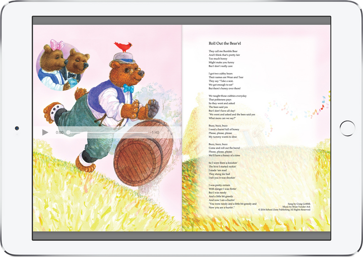Roll Out the Barrel (iOS eBook) includes a charming sing-along song!