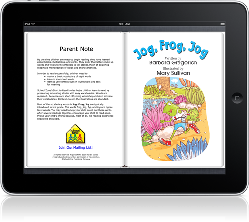 Jog, Frog, Jog Read-along (iOS eBook) is one great story from the Start to Read! series. 