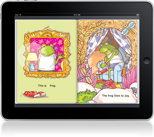 Who can resist the antics in Jog, Frog, Jog Read-along (iOS eBook)?
