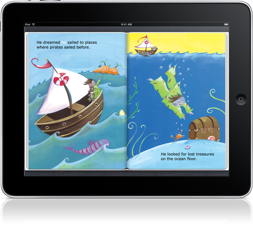 With Peter's Dream Read-along (iOS eBook) kids can either read on their own or follow along.