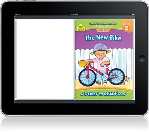 The New Bike Read-along (iOS eBook) is an adorable, interactive story for beginning readers.