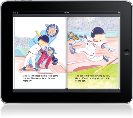 The Last Game Read-along (iOS eBook) will introduce 45-150 new vocabulary words.