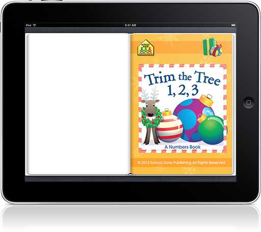 Trim the Tree Interactive Read-along (iOS eBook) is a charming holiday-themed story for young readers.
