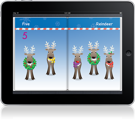 Watch little faces light up with Trim the Tree Interactive Read-along (iOS eBook).