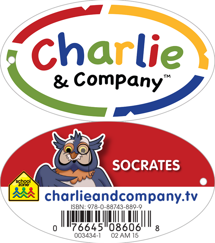 Socrates the Owl 8.5" Plush Toy (Charlie & Company) is one of the feathered cast members of the Charlie & Company video series.