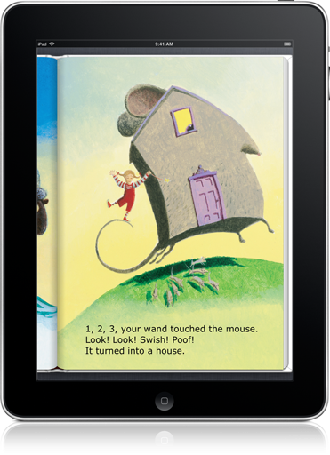 Rhymes in The Magic Wand (iOS eBook) will help beginning readers learn.