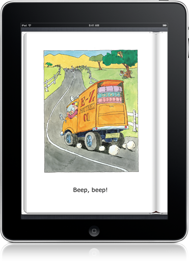 Kids will definitely love making the sounds in Beep, Beep! (iOS eBook).