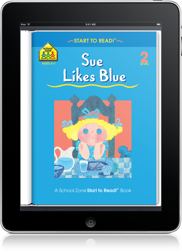 Sue Likes Blue (iOS eBook) is a charming learn-to-read story.