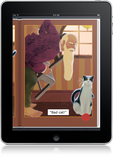 The Good Bad Cat (iOS eBook) captivates kids with whimsical scenes. 