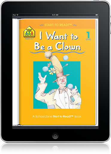 I Want to Be a Clown (iOS eBook) is a captivating learn-to-read story.