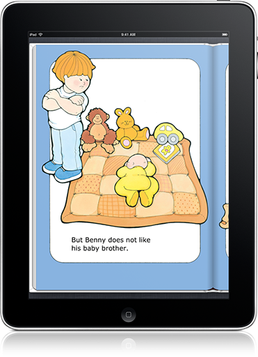 Benny's Baby Brother (iOS eBook) will make learning to read a charming little lesson.