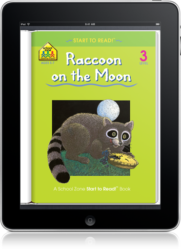 Raccoon on the Moon (iOS eBook) is an adventurous tale about a pesky raccoon.
