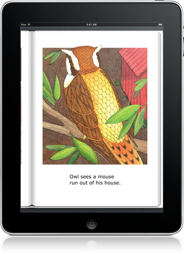 Mouse and Owl (iOS eBook) has colorful illustrations that will help motivate first and second graders.