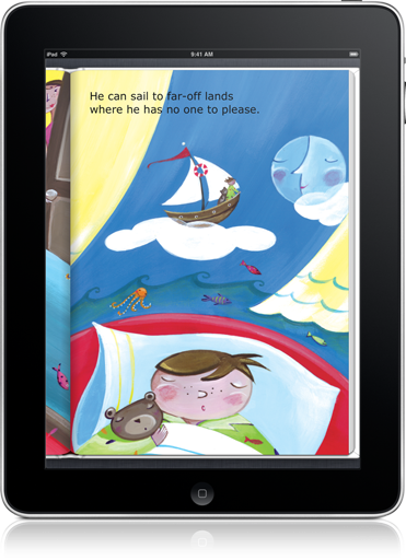 Escaping grown-up rules is the relatable theme of Peter's Dream (iOS eBook).