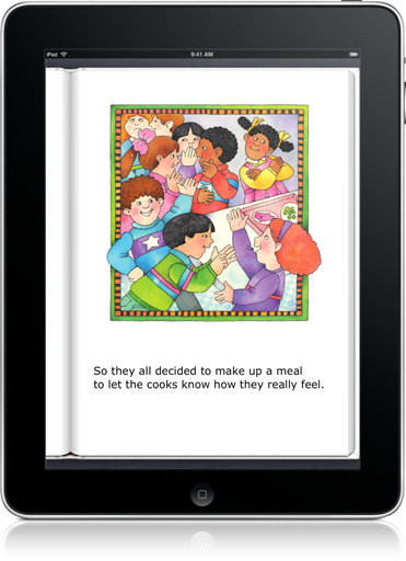 Smiles grow and vocabulary expands with The Fabulous Principal Pie (iOS eBook).