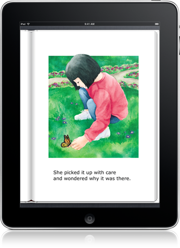Most of the vocabulary words in Hanna's Butterfly (iOS eBook) are generally introduced in first and second grade.
