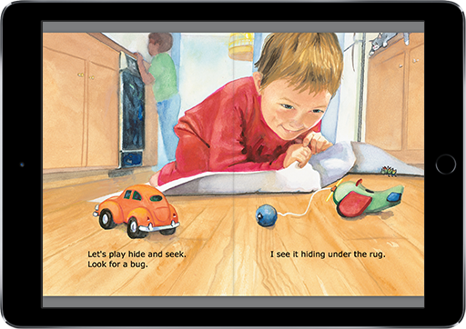 Help start a lifetime love of reading with Hide and Seek (iOS eBook).