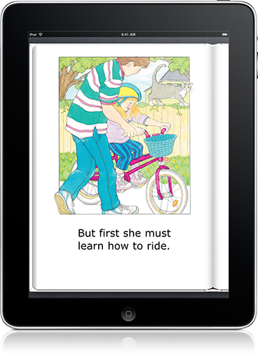 Rhymes in The New Bike Classic (iOS eBook) make learning to read a little easier and lots more fun!.