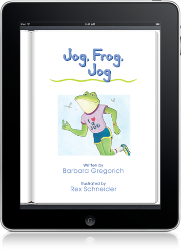 Jog, Frog, Jog Classic (iOS eBook), part of the Start to Read! series, uses illustrations from an earlier edition.