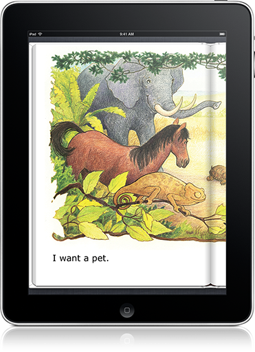 Kids' reading skills will develop, as they delight in I Want a Pet: Classic Edition (iOS eBook)