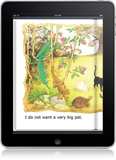 I Want a Pet: Classic Edition (iOS) is a charming story for beginning readers.