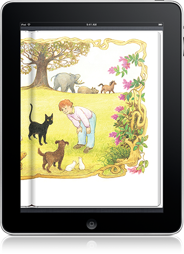 I Want a Pet: Classic Edition (iOS) uses distincitive illustrations from an earlier version.