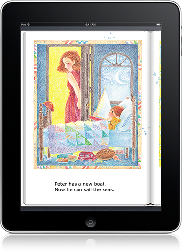 A child's imagination will leap while reading Peter's Dream Classic Edition (iOS eBook).