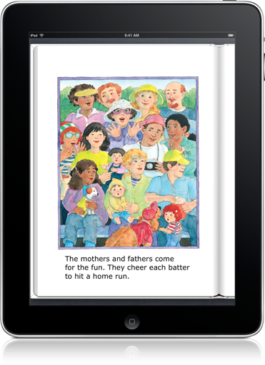 Rhymes in The Last Game Classic (iOS eBook) make learning to read a little easier.