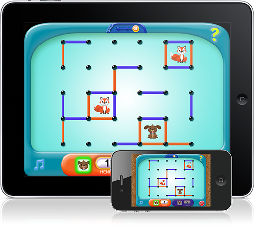 Winning in Square-Off (iOS App) strengthens visualization and prediction.