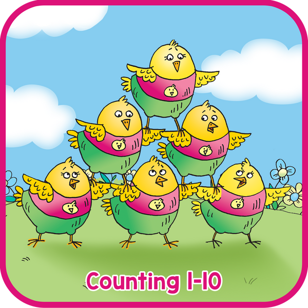 Fun rhymes help children learn to count in this fun Counting 1-10 (MP3 Download).