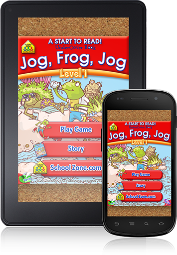 Jog, Frog, Jog - Start to Read! Undercover Book (Android App) is an adventure.