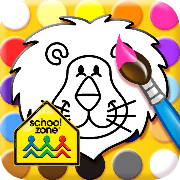 I Like to Paint Letters, Numbers, and Shapes (iOS App) - School Zone Publishing Company