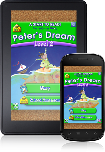 Peter's Dream - Start to Read! UnderCover Book (Android App) is a fantastical story for beginning readers.