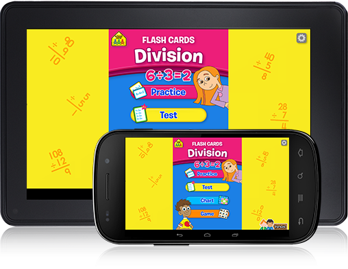 This Division Flash Cards Android app will make third and fourth graders proficient in division!