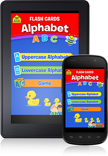 Alphabet Flash Cards (Android App) makes learning ABCs extra fun.