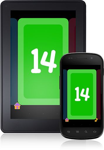 In the Numbers Flash Cards (Android App) your child will get better at counting through practicing different strategies.