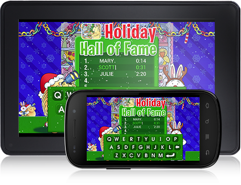 The Holiday Hall of Fame in Jolly Try-n-Spy (Android App) gives kids a spot to proudly display their achievements.