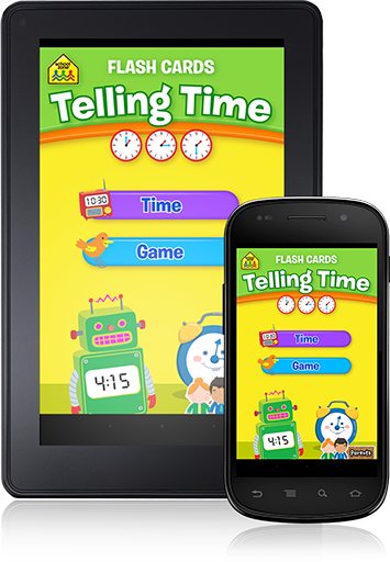 Telling Time Flash Cards (Android App) helps teach kids this important life skill.